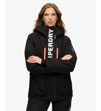 Superdry Ultimate Freestyle Skijakke sort