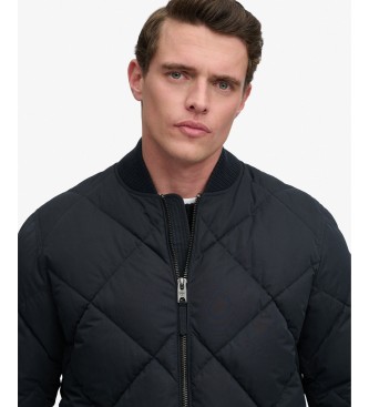 Superdry Marineblaue Steppjacke Diamond Quilt