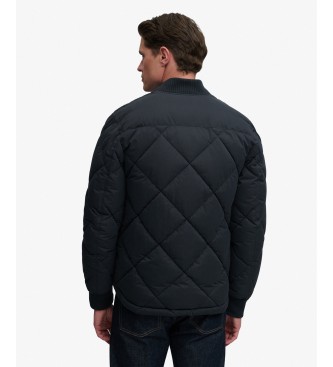 Superdry Marineblaue Steppjacke Diamond Quilt
