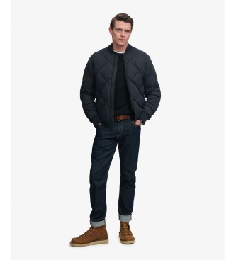 Superdry Marineblaue Steppjacke Diamond Quilt