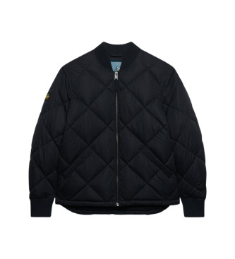 Superdry Marineblaue Steppjacke Diamond Quilt