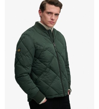 Superdry Giacca imbottita verde Diamond Quilt