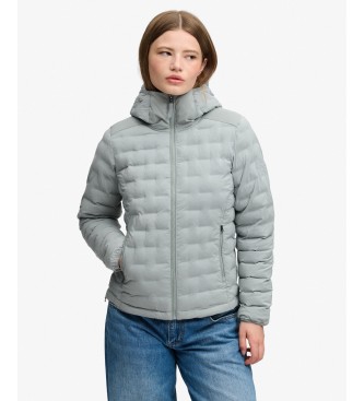 Superdry Chaqueta acolchada Heat Weld Padded gris azulado