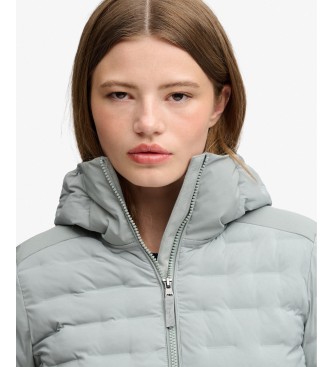 Superdry Chaqueta acolchada Heat Weld Padded gris azulado