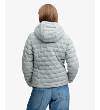 Superdry Chaqueta acolchada Heat Weld Padded gris azulado