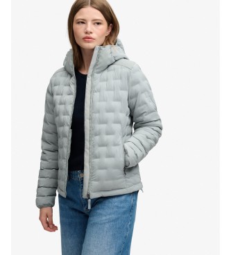 Superdry Chaqueta acolchada Heat Weld Padded gris azulado