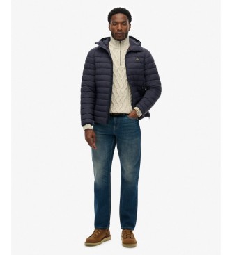 Superdry Giacca imbottita Hooded Fuji Lite blu marino