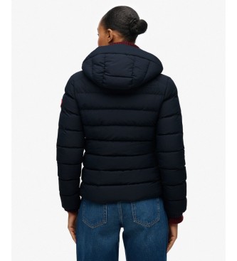 Superdry Fuji Padded Kapuzenjacke, marineblau
