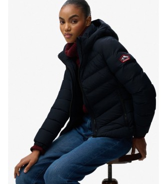 Superdry Fuji Padded Kapuzenjacke, marineblau