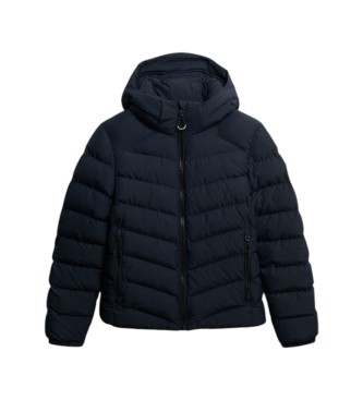 Superdry Fuji Padded Kapuzenjacke, marineblau
