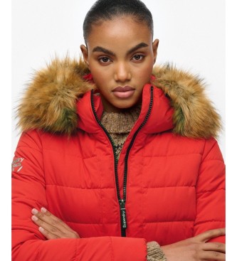 Superdry Rode New Arctic Long gewatteerde jas