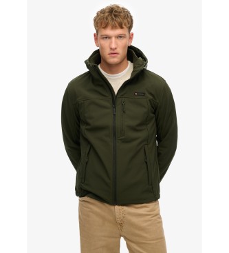 Superdry Hooded jacket in softshell fabric Trekker green