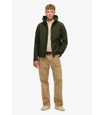Superdry Hooded jacket in softshell fabric Trekker green