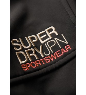 Superdry Trekker softshell jas met capuchon zwart