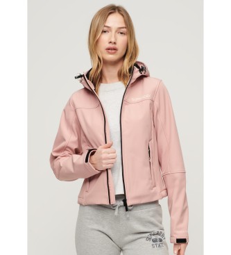 Superdry Veste softshell  capuche Trekker rose