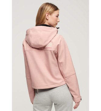 Superdry Veste softshell  capuche Trekker rose