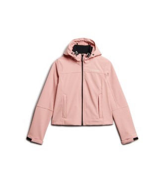 Superdry Veste softshell  capuche Trekker rose