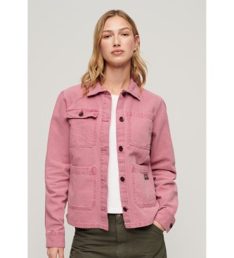 Superdry Jacka med fyra fickor Chore rosa