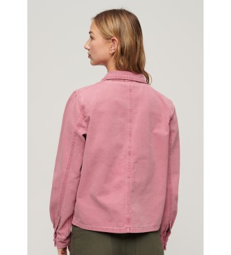 Superdry Jacka med fyra fickor Chore rosa