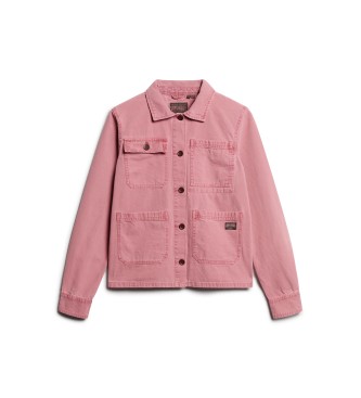 Superdry Jacka med fyra fickor Chore rosa