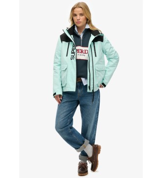 Superdry Ultimate windjack kleurblok blauw