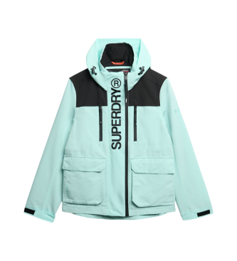 Superdry Ultimate windjack kleurblok blauw