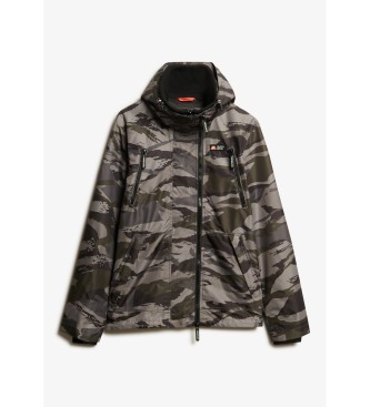 Superdry Kurtka wiatrówka z kapturem Mountain szara