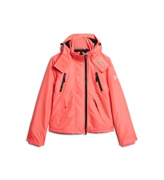 Superdry Kurtka przeciwwiatrowa Mountain z kapturem ró?owa