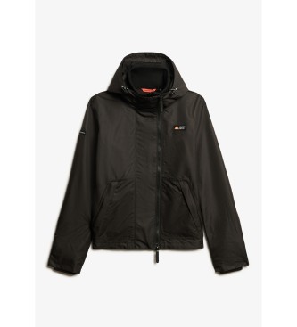 Superdry Chaqueta cortavientos con capucha Mountain negro