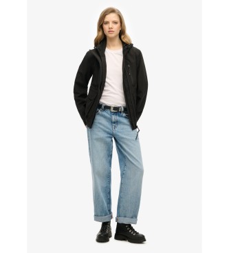 Superdry Chaqueta cortavientos con capucha Ultimate Tech negro