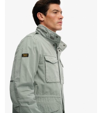 Superdry Grön M65-jacka i bomull