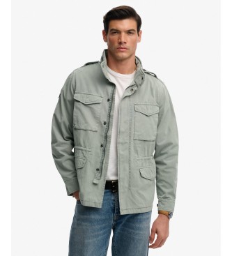 Superdry Grön M65-jacka i bomull