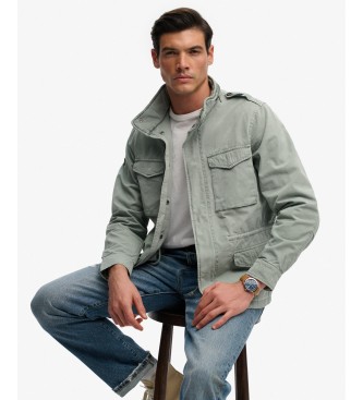 Superdry Grön M65-jacka i bomull