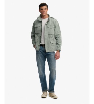 Superdry Grön M65-jacka i bomull