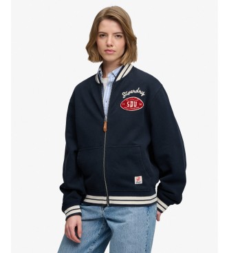 Superdry Kurtka Country Club w kolorze marynarskim