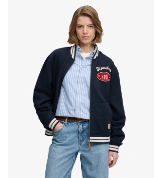 Superdry Kurtka Country Club w kolorze marynarskim