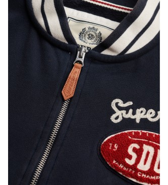 Superdry Kurtka Country Club w kolorze marynarskim