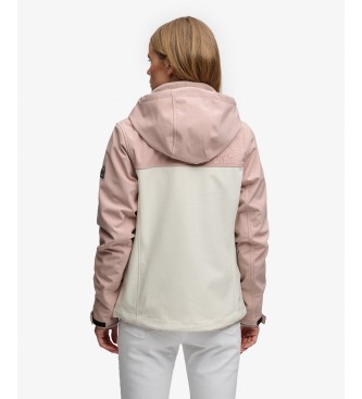 Superdry Giacca da trekking rosa a blocchi di colore