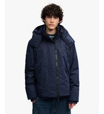 Superdry Jacka Hooded MF Arctic marinblå