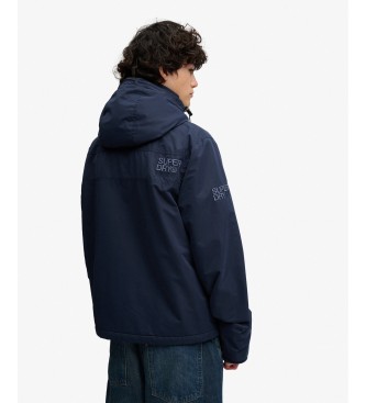 Superdry Jacka Hooded MF Arctic marinblå