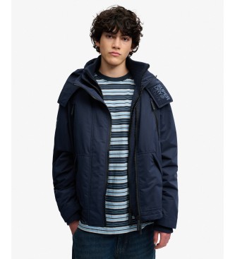Superdry Jacka Hooded MF Arctic marinblå