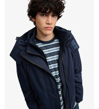 Superdry Jacka Hooded MF Arctic marinblå