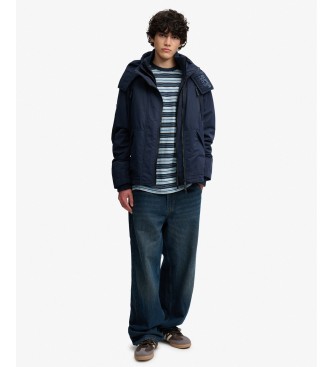 Superdry Jacka Hooded MF Arctic marinblå