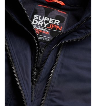 Superdry Jacka Hooded MF Arctic marinblå