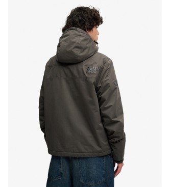 Superdry MF Arctic-jacka med huva, mörkgrön