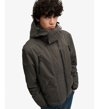 Superdry MF Arctic-jacka med huva, mörkgrön