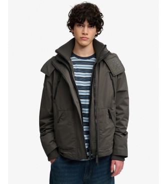 Superdry MF Arctic-jacka med huva, mörkgrön