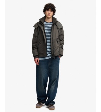 Superdry MF Arctic-jacka med huva, mörkgrön