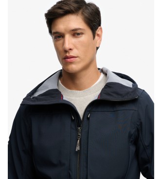 Superdry Giacca Hooded Softshell Trekker blu marino