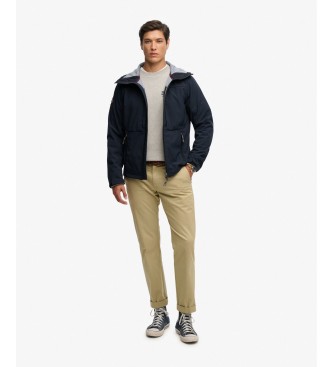 Superdry Giacca Hooded Softshell Trekker blu marino